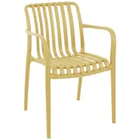 Homla VALORO - garden chair - mustard - 56x57x81 cm - 776175