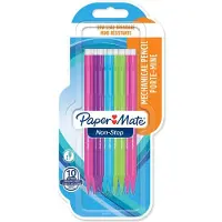 Paper Mate non-stop vulpotloden | 0,7 mm | HB #2 | diverse kleuren | 10 stuks
