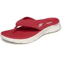 SKECHERS Go Walk Flex Sandaal Holly teenscheider voor dames rood