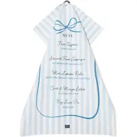 Lexington Theedoek 50x70 Cm Blauw / Wit - Keukenhanddoeken Katoen White - 12613009-5600-KT10