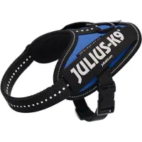 Julius-K9 Julius K9 IDC-Power-harnas, logo-veld, maat Baby 1, blauw
