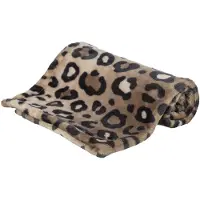 Trixie - Hondendeken Leo - Soft Pluche - Bruin/Panterprint - 70X50 cm