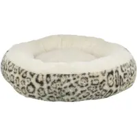 Trixie hondenmand leo soft rond pluche creme/panterprint - 50 cm