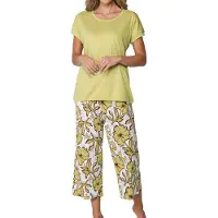 Pastunette Gele bloemen pyjama | Maat 38