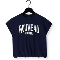 Retour Jeans T-shirt donkerblauw Meisjes Katoen Ronde hals Printopdruk - maat 116