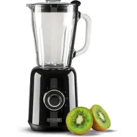 Bourgini Retro Blender - 5 snelheden en pulsfunctie - 1,5 Liter - Blender Smoothie - 500 Watt - Zwart