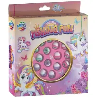 Creative Craft Group visspel roze unicorn - elektronisch hengelspel 21,5 cm.