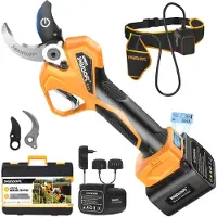 OEM Boomzaag, 1050W borstelloze motor, dubbel batterij systeem, heupzak voor grapefruits, 4Ah, 4Ah, twee batterijen