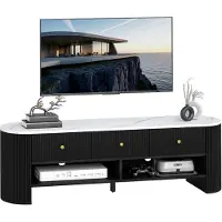 HOMCOM -TV-meubel-140x40x43cm-spaanplaat-zwart