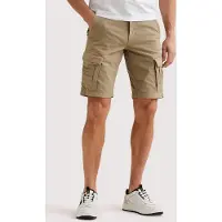 PME Legend Broek 'Rotor regular fit cargo shorts' donkerbeige