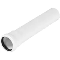 Pucci Rechte buis voor inbouwdoos, , wit, 22 cm - 5 stuks