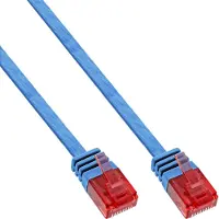 InLine Patchkabel plat, U/UTP, Cat.6, blauw, 15m