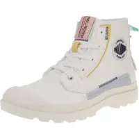 Palladium Veterlaarsjes 'Pampa' lichtblauw / geel / oudroze / wit