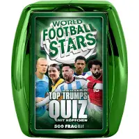 Winning Moves Top Trumps Quiz - Wereldvoetbalsterren (groen): Raadspel, kennisspel, quiz, gezelschapsspel