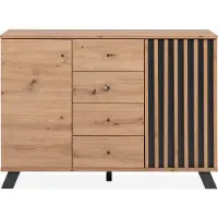 GuenstigEinrichten Medan 01B Ladekast Artisan Eik/Antraciet