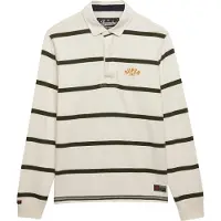 Superdry Shirt 'Vintage Athletic' olijfgroen / offwhite