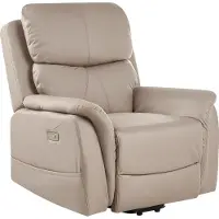 Beliani GLORIE - Massagestoel - Taupe - Polyester