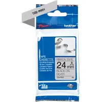 Brother TZe-R951 tape zwart op zilver 24 mm (origineel)