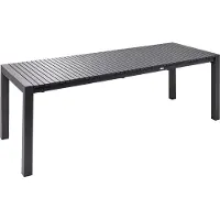 Beliani ARDESIO - Uitschuifbare tuintafel - Donkergrijs - Aluminium
