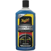 Meguiar's Meguiar’s Ultimate Insane Shine Tire & Trim Gel 473ml – Banden Glans Gel – Diepzwarte Hoogglans – Bestand Tegen Regen & Wassen