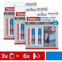 TESA verstelbare spijkers behang & pleister canvas spieraam verwijderbaar – 3x 1kg spijker