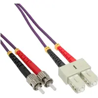 InLine SC - ST Duplex Optical Fiber Patch kabel - Multi Mode OM4 - 7,5 meter