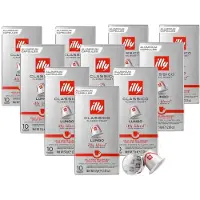 Illy Lungo Classico Koffiecups - Intensiteit 5/9 - 10 x 10 capsules