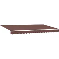 vidaXL Uitschuifbare luifel Bruin 400 x 200 cm Stof