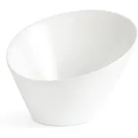 Olympia Wit Porselein Ovale Kom 15cm | 4 stuks
