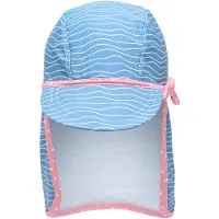 Playshoes UV-beschermende kap krab blauw-roze