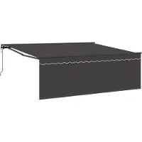 vidaXL Uitschuifbare luifel Antraciet 400 × 300 cm