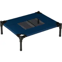 PawHut -Verhoogd Hondenbed-Tissu Oxford-61x46x18cm-Blauw