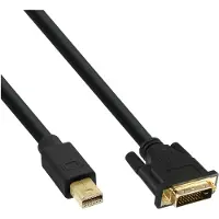 InLine Premium Mini DisplayPort 1.1a naar DVI kabel (1920 x 1200) / zwart - 2 meter