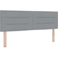 vidaXL Hoofdbord Lichtgrijs 144 cm Stof