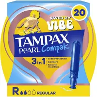Tampax Pearl Compak RegularTampons - Met Inbrenghuls - 8 x 20 Stuks