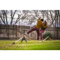 Gibbon Slacklines - Slackyard - Slackline One Size, zwart/geel