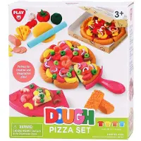 Playgo pizza kleiset speelgoed - 4 kleipotjes creatief spelen.