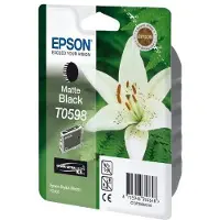 Epson T0598 - 13 ml - matzwart - origineel - blisterverpakking met RF / akoestisch alarm - inktcartridge - voor Stylus Photo R2400