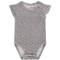 A Tiny Story romper lila Paars Meisjes Katoen Ronde hals All over print - maat 50
