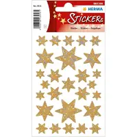Herma Stickers ster 6-puntig, oud irisfolie glanzend - 10 stuks