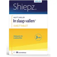Shiepz Helpt sneller In slaap vallen - Citroenmelisse helpt om sneller in slaap te vallen - 30 smelttabletjes