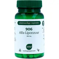 Aov 906 Alfa-liponzuur - 60 vegacaps - Antioxidanten - Voedingssupplement