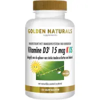 Golden naturals Vitamine D3 15 mcg KIDS 120 kauwtabl.