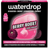 Waterdrop Microdrink Berry Boost cafeïnehoudende drankblokjes, 12 stuks.