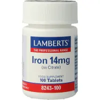 Lamberts IJzer citraat 14mg
