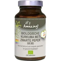 It'S Amazing Kurkuma zwarte peper biologisch 240 tabletten