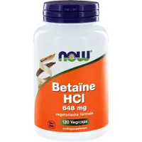 Now Betaine HCL 648 mg 120 vcaps