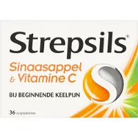 Strepsils Sinaasappel & Vitamine C Zuigtabletten