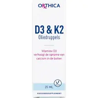 Orthica D3 & K2 Oliedruppels (25 ml)