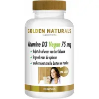 Golden naturals Vitamine D3 75mcg vegan